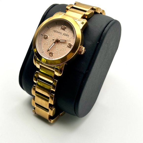 MICHAEL KORS Runway MK3159 Rose Gold Extra Links Ladies Watch Working main image 4